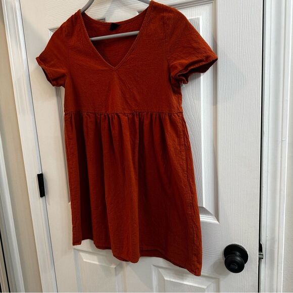 SHEIN Women's Rust V-Neck dress size XS - Picture 3 of 8